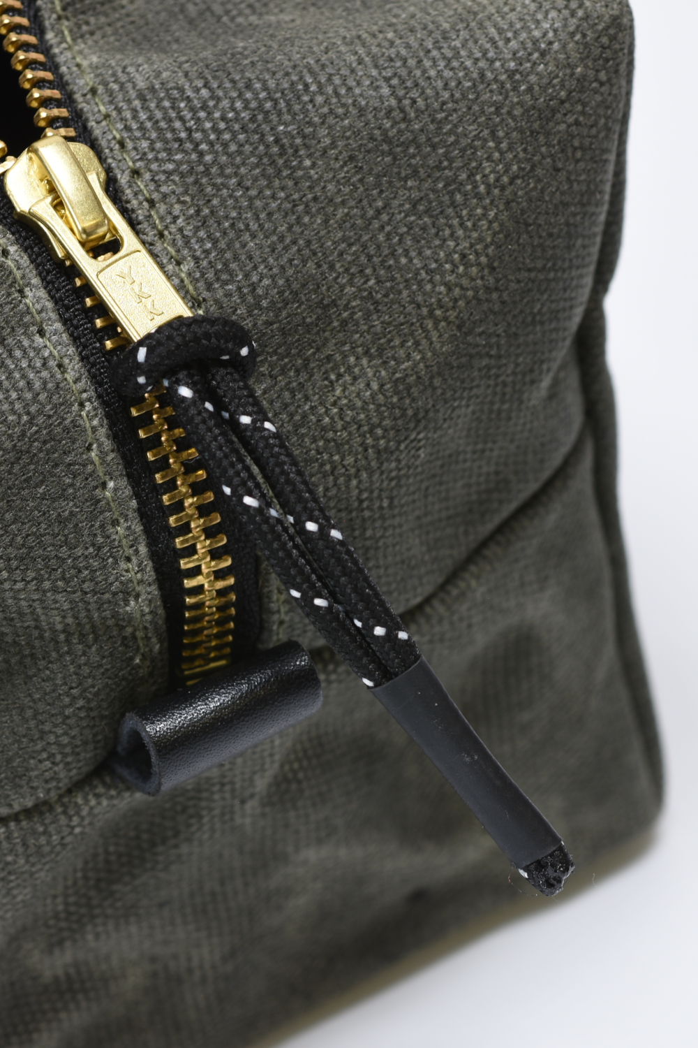 Curated Basics - Waxed Canvas Toiletry Bag 2.0: Green