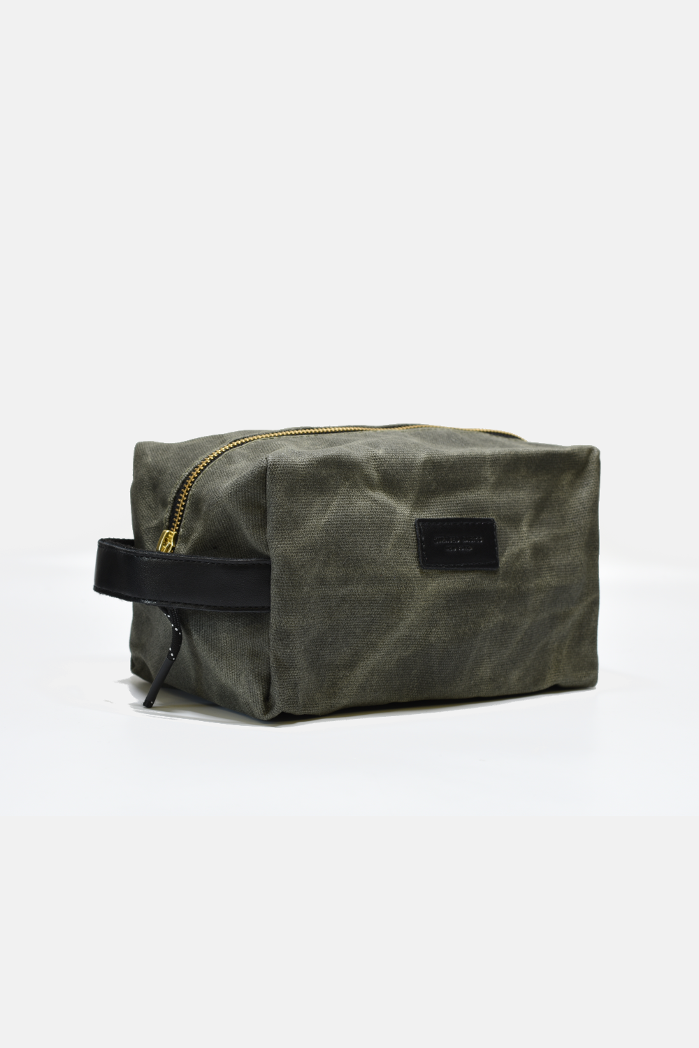 Curated Basics - Waxed Canvas Toiletry Bag 2.0: Green