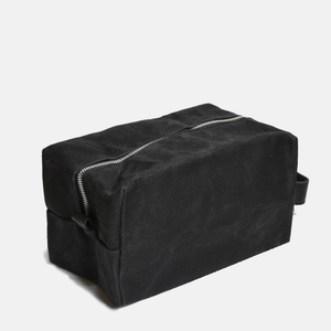 Curated Basics - Waxed Cotton Dopp Kit: Dark Green