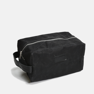 Curated Basics - Waxed Cotton Dopp Kit: Dark Green