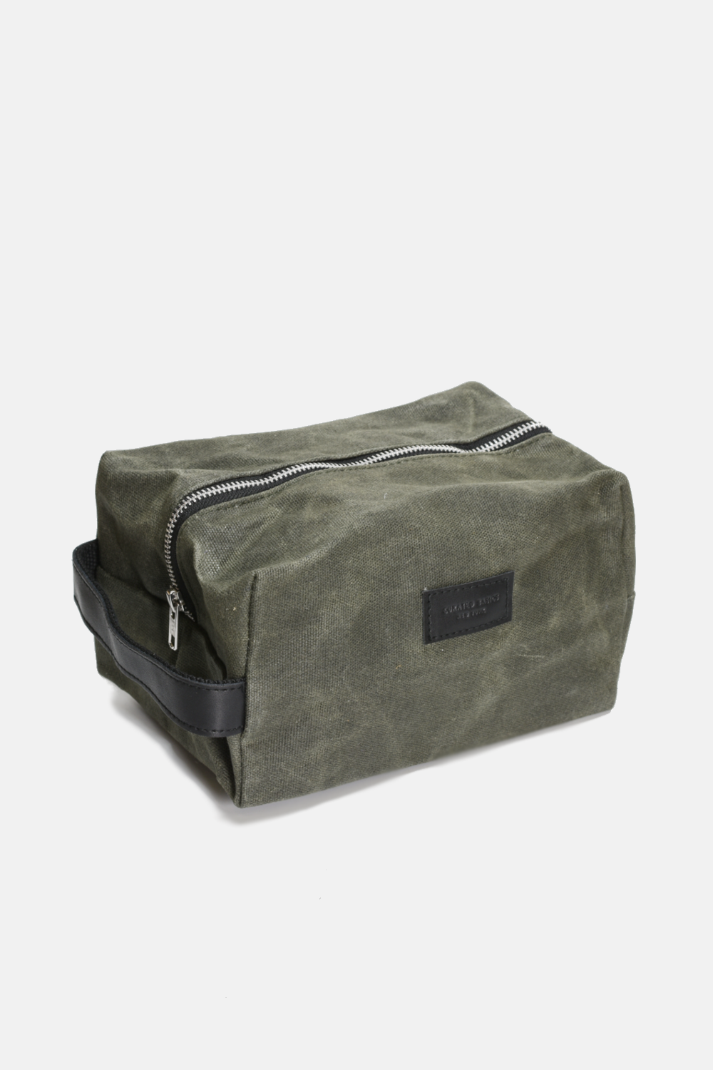 Curated Basics - Waxed Cotton Dopp Kit: Dark Green