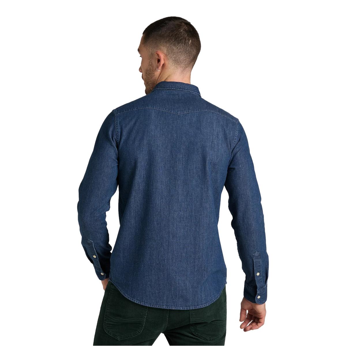 Western Denim Shirt Mid Stone - Shirt