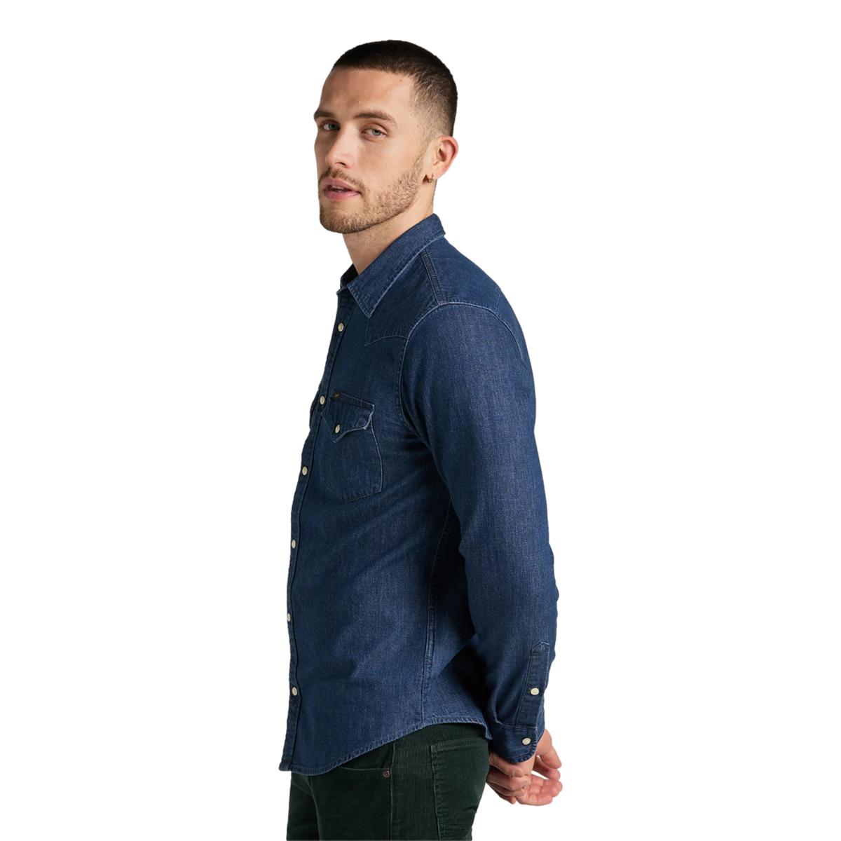 Western Denim Shirt Mid Stone - Shirt