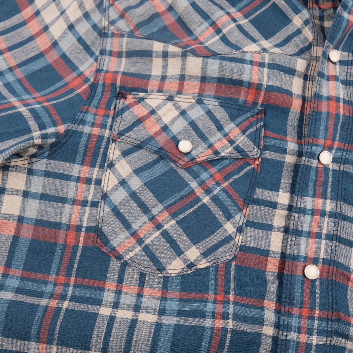 Western Scout Kingfisher Blue Plaid - Shirt