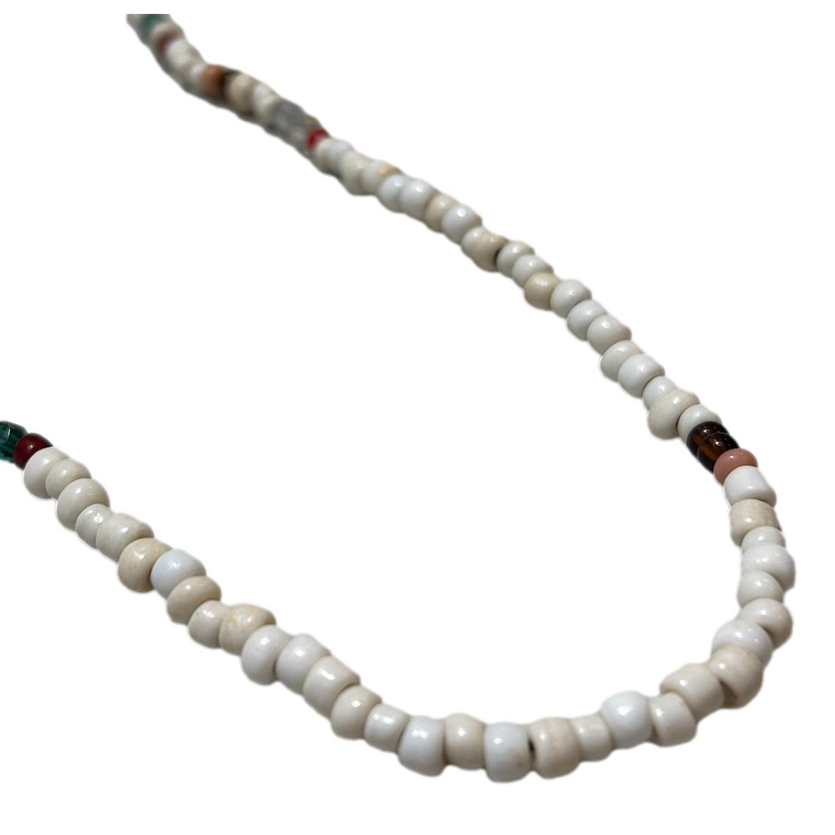 White Bead Necklace - Necklace