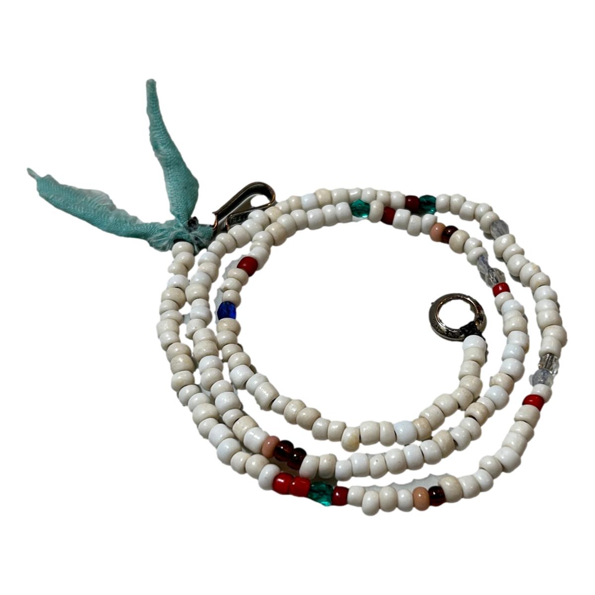 White Bead Necklace - Necklace