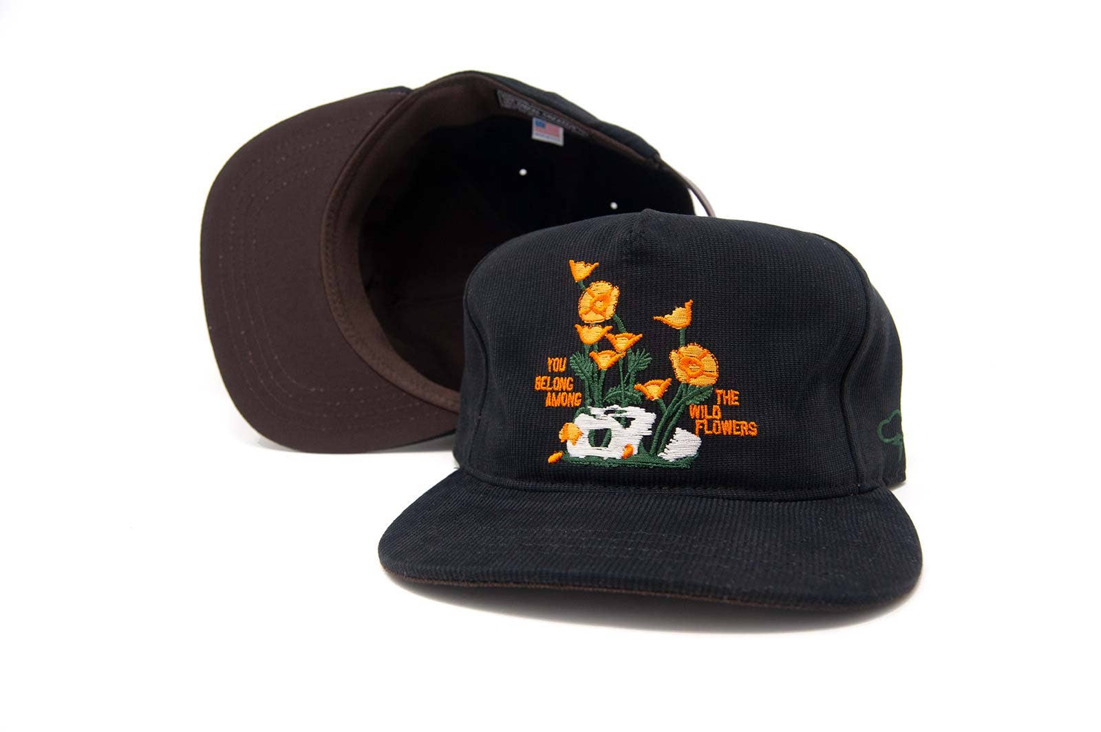 Wild Flowers Hat Black - Hat