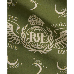 Winged-Logo Cotton Bandanna Olive Drab/Cream - Bandanna