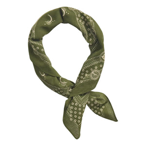 Winged-Logo Cotton Bandanna Olive Drab/Cream - Bandanna