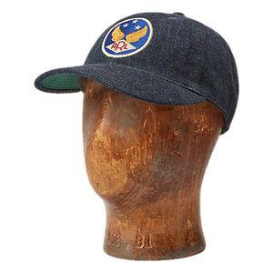 Winged-Logo Denim Ball Cap - Hat
