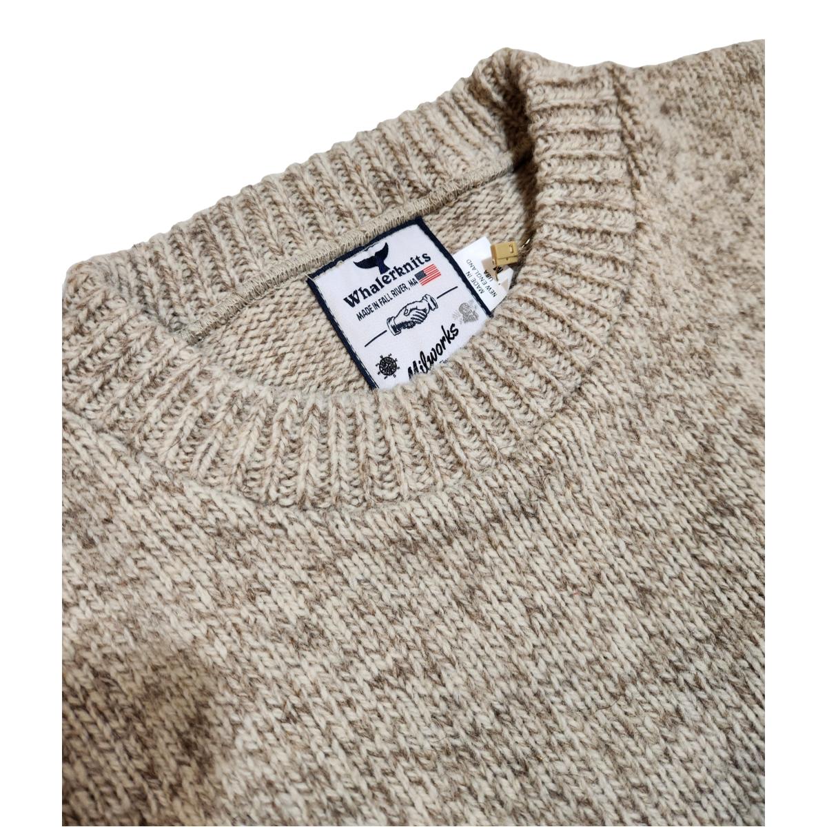 Wool Blend Classic Crewneck Jersey Grey Ragg - Sweater