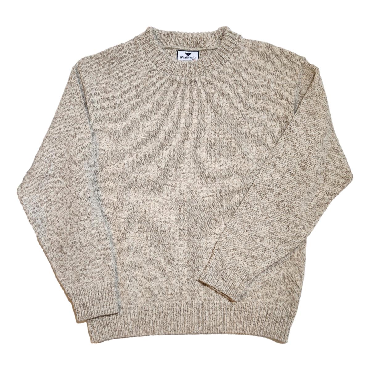 Wool Blend Classic Crewneck Jersey Grey Ragg - Sweater