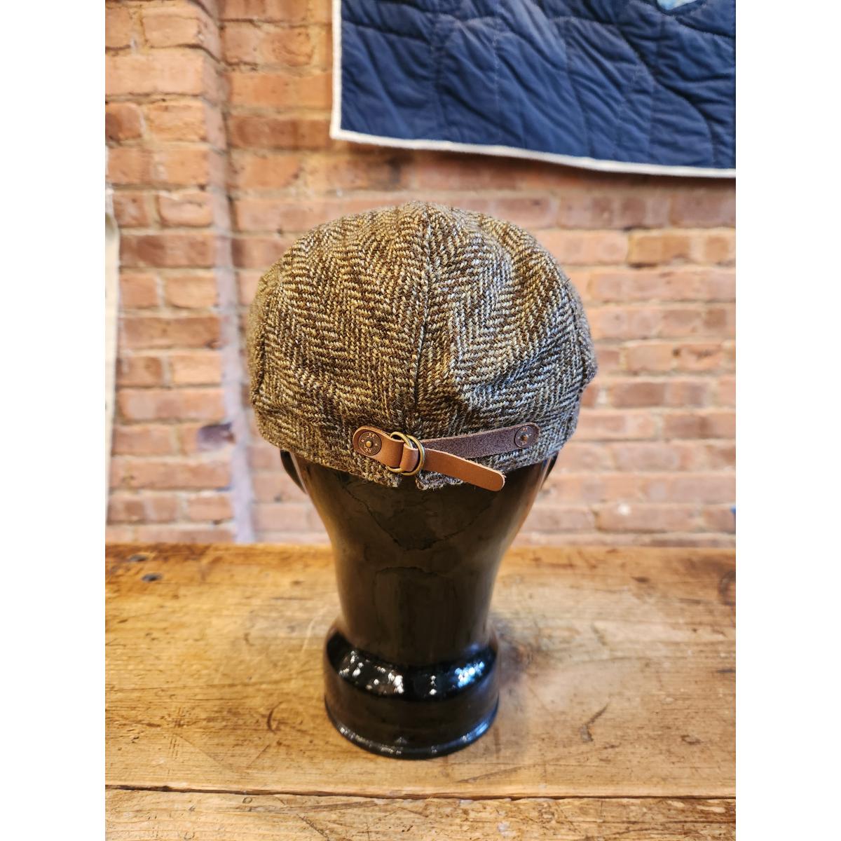 Wool Blend Herringbone Hat - Hat