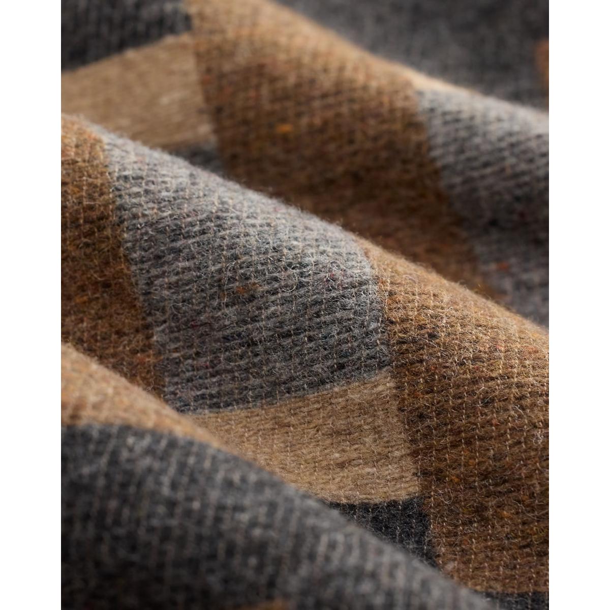 Wool-Blend Jacquard Shirt Jacket Blue Multi - outerwear