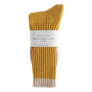 Wool Collection Mustard Socks - Socks