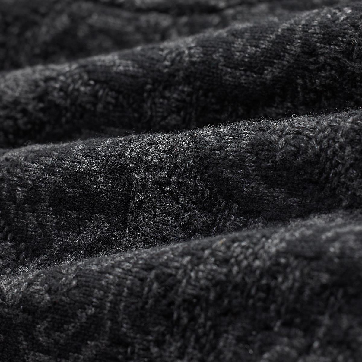 Wool-Cotton Ranch Cardigan Black Multi - Sweater