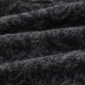 Wool-Cotton Ranch Cardigan Black Multi - Sweater