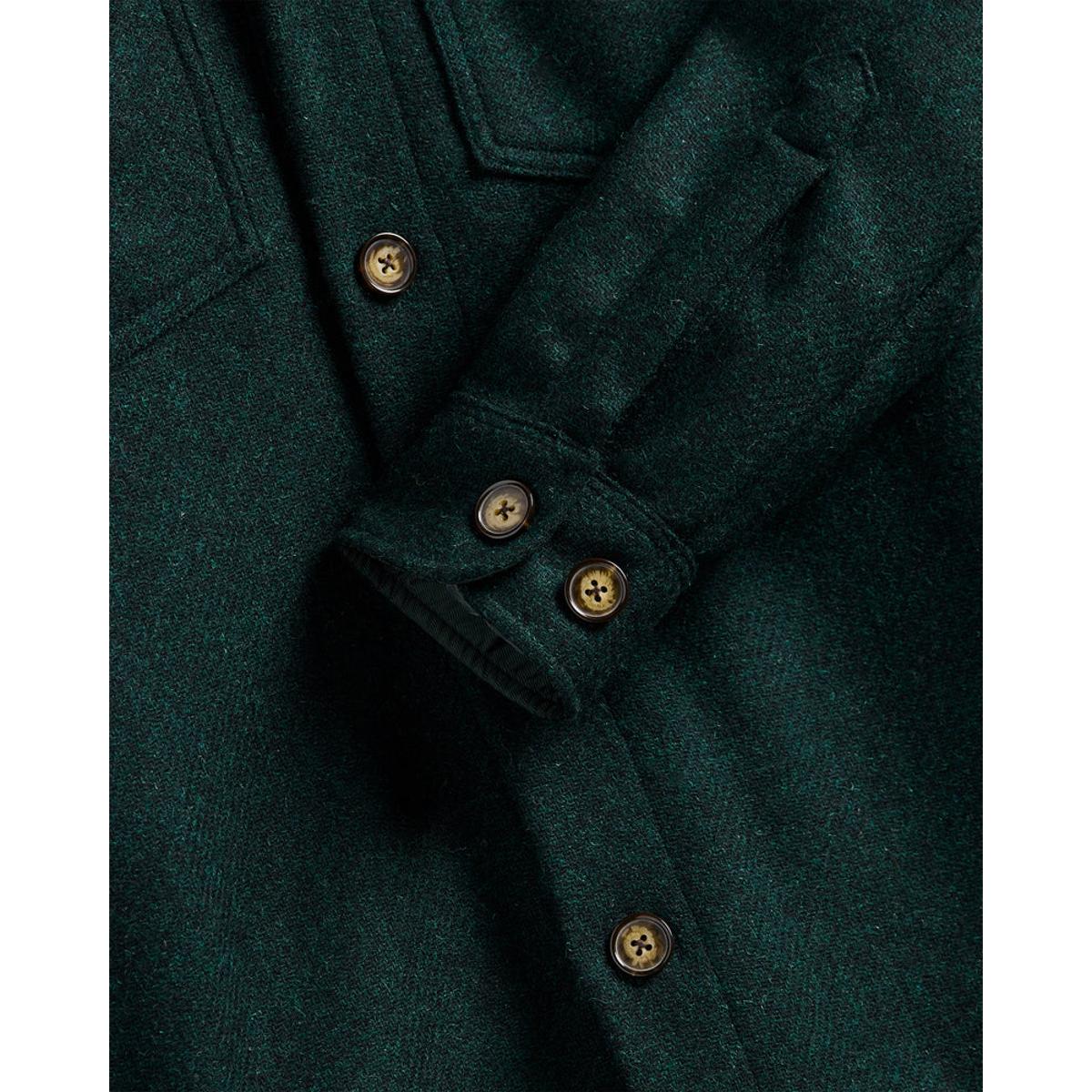 Wool Field Overshirt Green - Overshirt