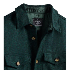 Wool Field Overshirt Green - Overshirt