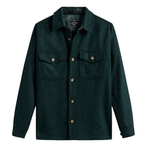 Wool Field Overshirt Green - Overshirt