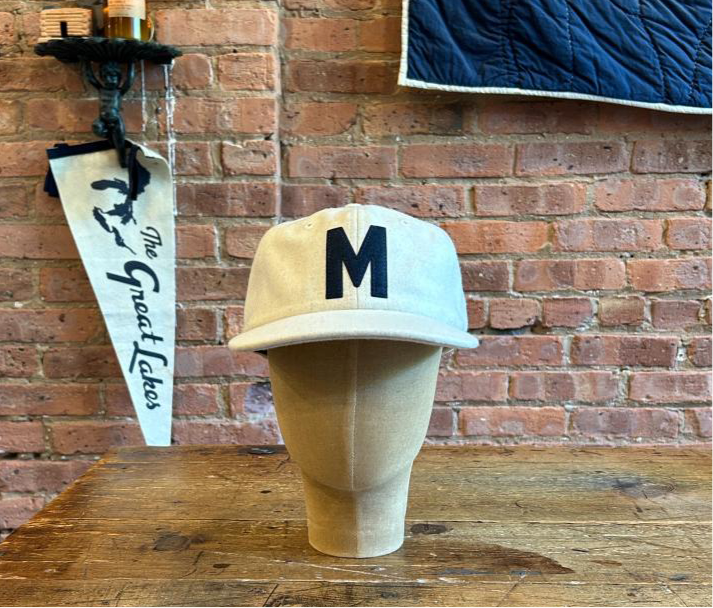 Wool Fieldhouse ’M’ Cap Cream - Hat