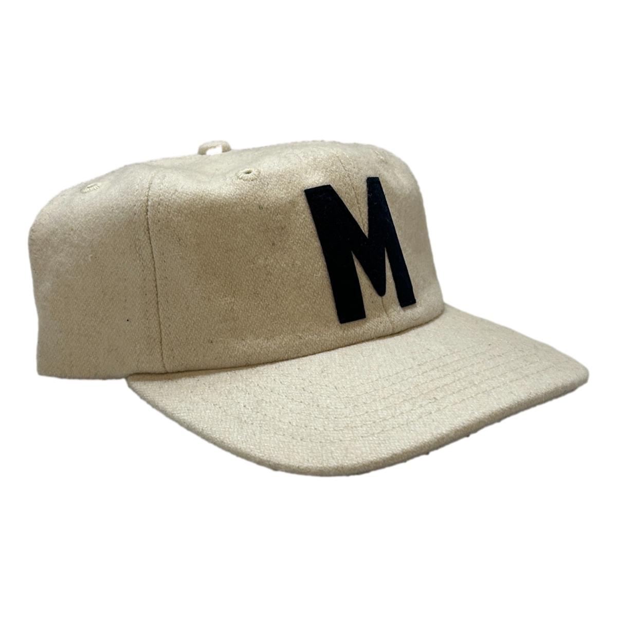 Wool Fieldhouse ’M’ Cap Cream - Hat