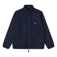 Wool Fleece Jacket Navy Heather - outerwear