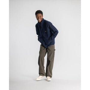 Wool Fleece Jacket Navy Heather - outerwear