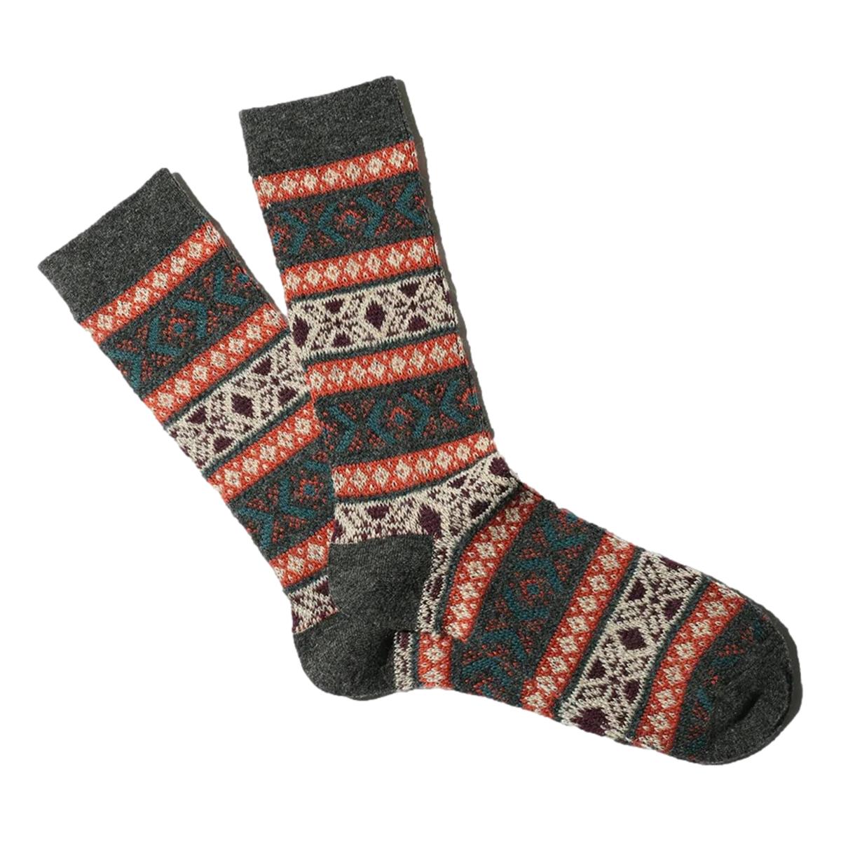 Wool JQ Crew Charcoal - Socks