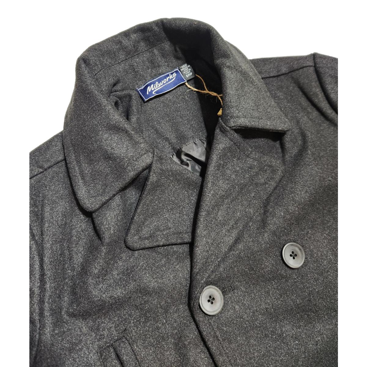 Wool Peacoat Charcoal - Jacket