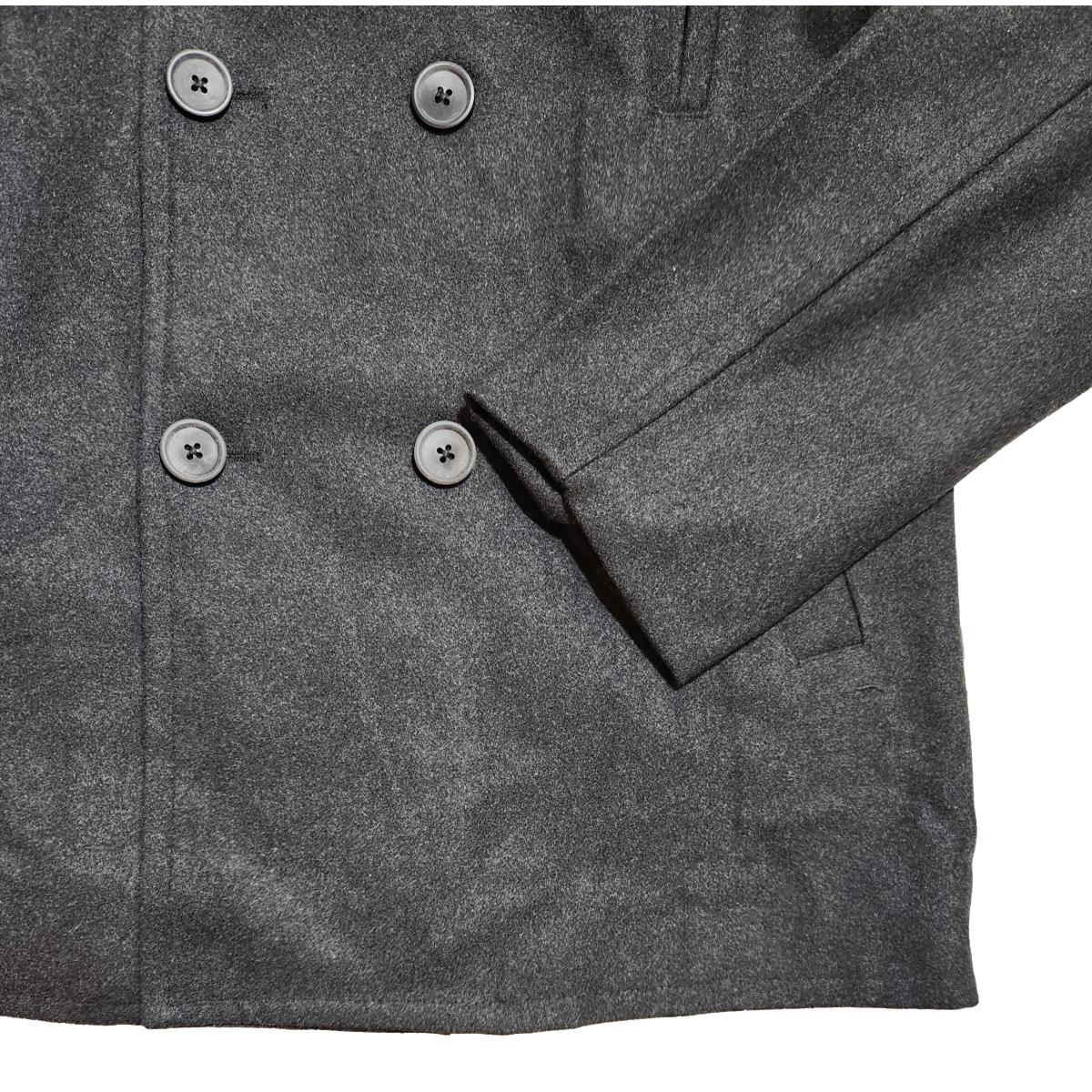 Wool Peacoat Charcoal - Jacket