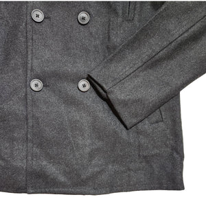 Wool Peacoat Charcoal - Jacket