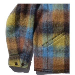 Wool Plaid Sports Jacket Brown - outerwear