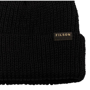 Wool Watch Cap Black Hat