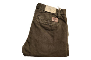 Workers Chino Slim Fit 14oz Slub Olive - Pants