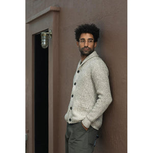 Yak Blend Cardigan Limestone - Sweater